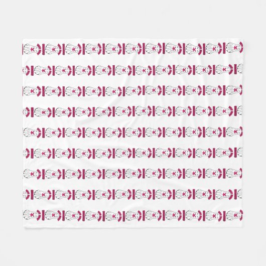 Weitere Bücher Halloween Ghost Pink Fleecedecke (Vorderseite (Horizontal))