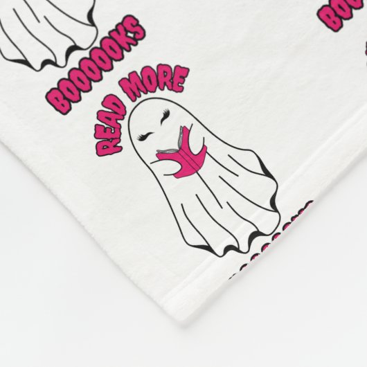 Weitere Bücher Halloween Ghost Pink Fleecedecke (Ecke)