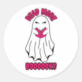 Weitere Bücher Halloween Ghost Pink Runder Aufkleber
