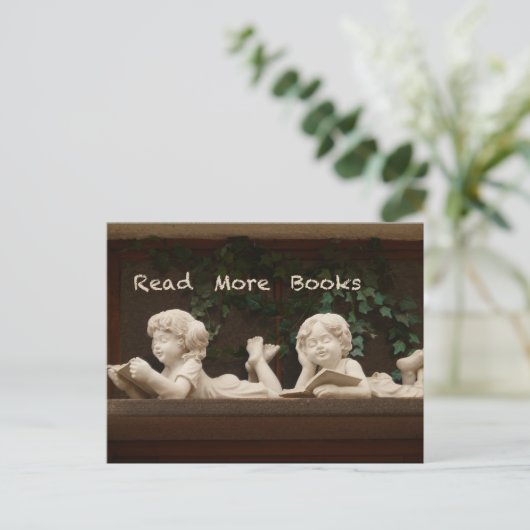 Weitere Bücher lesen Postkarte (Stehend Vorderseite)