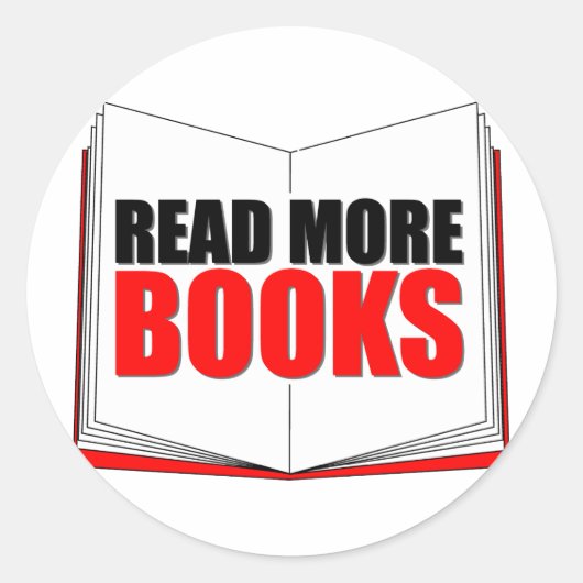 Weitere Bücher lesen Runder Aufkleber (Vorderseite)