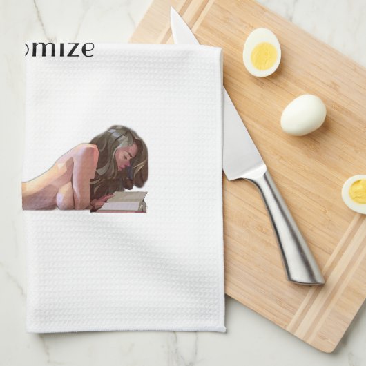 Weitere Bücher lesen Thunder_Cove Geschirrtuch (Viertel Falte)