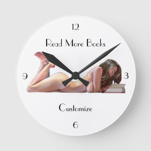 Weitere Bücher lesen Thunder_Cove Runde Wanduhr (Vorderseite)