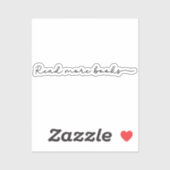 Weitere Bücher Minimalistisch lesen Aufkleber (Blatt)