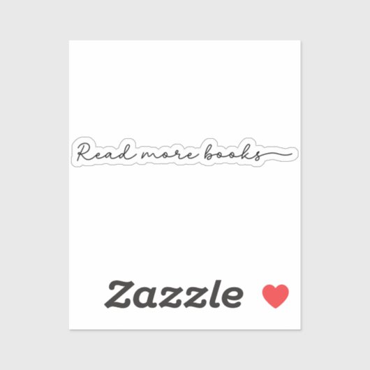 Weitere Bücher Minimalistisch lesen Aufkleber (Blatt)