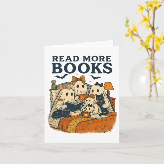 Weitere Bücher Niedlich Ghost Family Halloween Men Karte (Gelbe Blume)