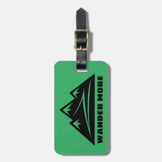 Weitere Gebirgsspitzen-Logo nach Maß Gepäckanhänger (Vorderseite vertikal)