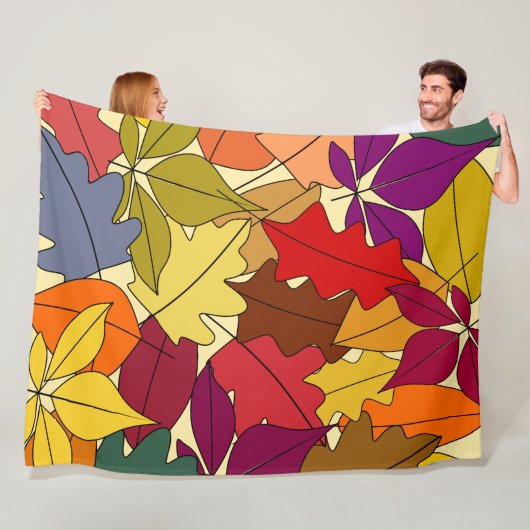 Weitere Herbstverläufe Fleecedecke (Beispiel)