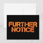 Weitere Hinweis Black BG Postkarte (Vorne/Hinten)