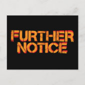 Weitere Hinweis Black BG Postkarte (Vorderseite)
