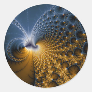 Weitere Informationen: Fraktal Art Runder Aufkleber
