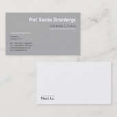 Weitere Informationen Visitenkarte (Vorne/Hinten)