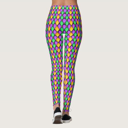 Weitere Mardi Gras Diamonds Pop Mode Leggings (Rückseite)