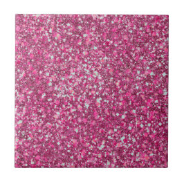 Weitere Mellow Magenta Pink Color Imitats Glitzer Fliese