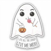 Weitere Niedliche Ghost-Aufkleber für Candy Hallow Aufkleber (Vorderseite)
