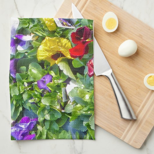 Weitere Stiefmütterchen Handtuch (Viertel Falte)