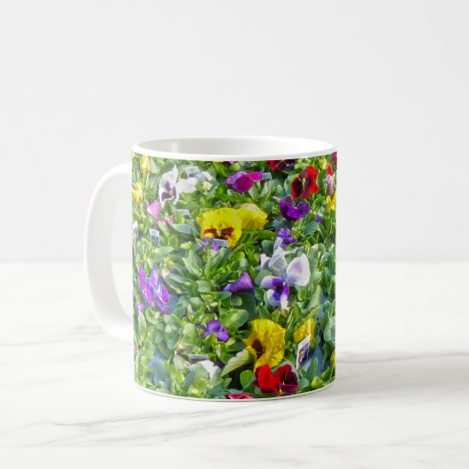 Weitere Stiefmütterchen Kaffeetasse (Vorderseite Links)