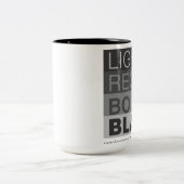 Weiterentwicklung ohne Familie Zweifarbige Tasse (Mittel)