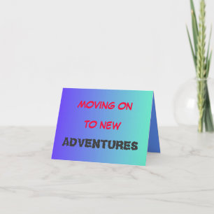 Weiterfahrt zu neuen Abenteuern>Abschiedskarte Karte