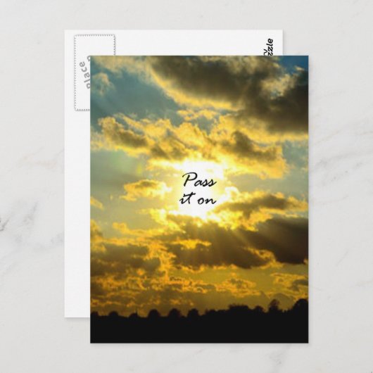 Weitergeben Postkarte (Vorne/Hinten)