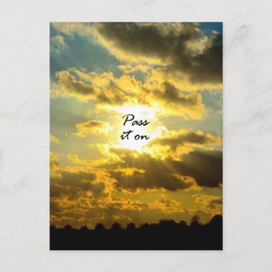 Weitergeben Postkarte (Vorderseite)