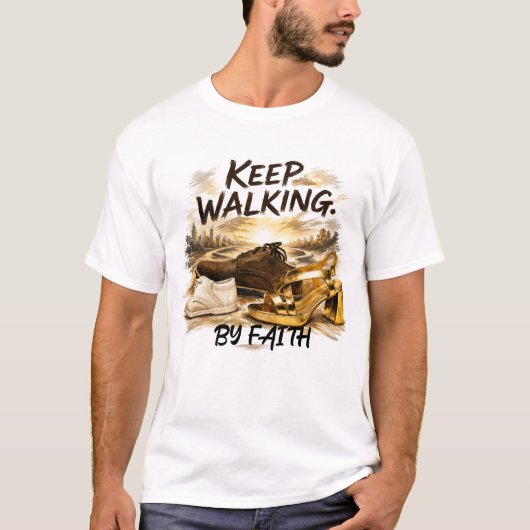 WEITERGEHEN – MIT GLAUBEN T-Shirt (Vorderseite)