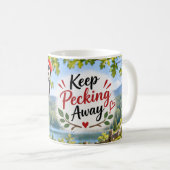 Weiterhacken Specht Kaffeetasse (VorderseiteRechts)