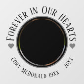 WEITERHIN IN UNSEREM HERZENSPEICHER, AUTO FENSTERAUFKLEBER (Blatt)