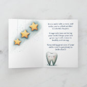 Weiterlächeln! Kinder Zahnfee Gratulationen Karte (Innenseite)