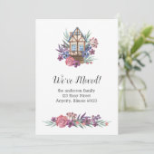 Weiterleitung, neue Zuhause-Benachrichtigung Einladung (Stehend Vorderseite)