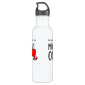 Weitermachen Edelstahlflasche (Rückseite)