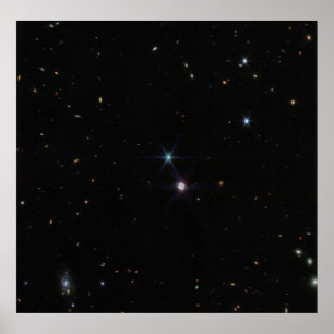 Weites Feld des Planeten Neptun im James-Webb-Tele Poster