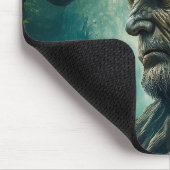 Weites Gesicht im antiken Baumwald Mousepad (Ecke)