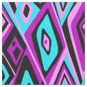Weites heraus Retro psychedelisches abstraktes Stoff (Nahaufnahme)