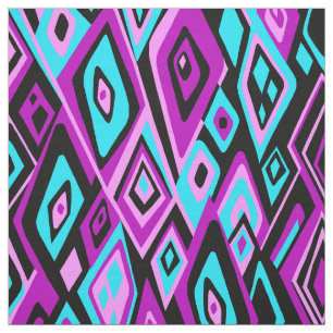 Weites heraus Retro psychedelisches abstraktes Stoff