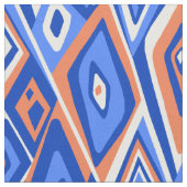 Weites heraus Retro psychedelisches abstraktes Stoff (Nahaufnahme)
