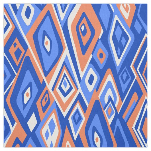 Weites heraus Retro psychedelisches abstraktes Stoff (Muster)