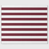 Weites Herbstfeuer- und Weißstreifen-Muster Geschenkpapier (Flach)