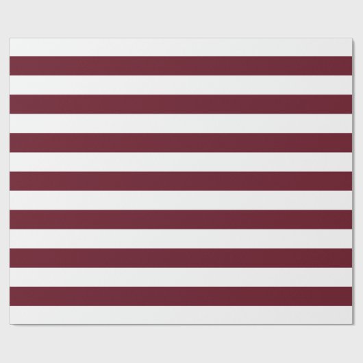 Weites Herbstfeuer- und Weißstreifen-Muster Geschenkpapier (Flach)