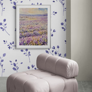 Weites Lavendelfeld Fotodruck