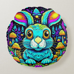 Weites Rabbit Rundes Kissen