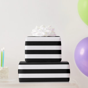 Weites tiefes Schwarz-Weiß-Muster Geschenkpapier