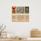 Weitläufer beim ersten Tigers Baseball 1912 Poster (Küche)