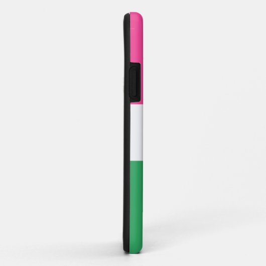 Weitläufiger Chic Watermelon Rosa Weiße Streifen Case-Mate iPhone Hülle (Hinten/Rechts)