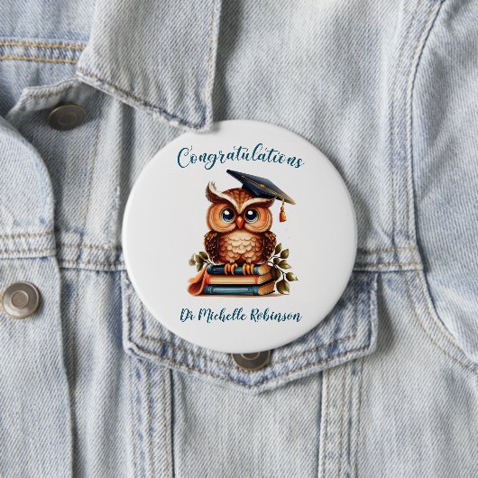 Weitsichtiger Abschluss Glückwünsche Button (Beispiel)