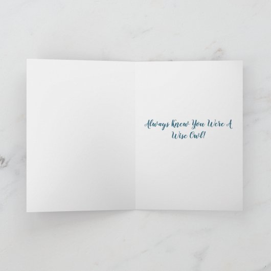 Weitsichtiger Abschluss Glückwünsche Karte (Innenseite)