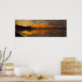 Weitwinkel-Sonnenuntergang Poster (Küche)