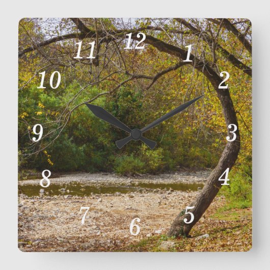 Weitwinkelanzeige Quadratische Wanduhr (Vorderseite)