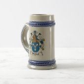 Weitzel Familienwappen Bierglas (Vorderseite Links)