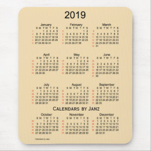 Weizen 2019 52 Wochen-Kalender durch Janz Mousepad